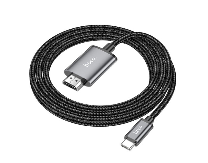 Кабель HDTV HOCO UA27 HD on-screen cable iP to HDTV 2m. Metal Gray