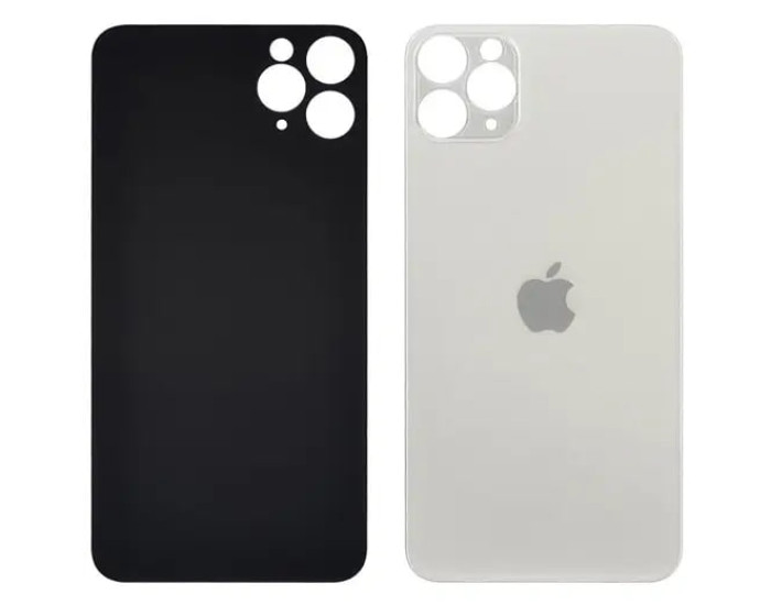 Задняя панель корпуса для iPhone 12 Pro Max, Silver (Big Hole) оригинал