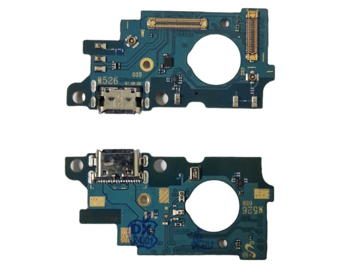 Шлейф для Samsung M526 Galaxy M52 5G, коннектора зарядки, микрофона, оригинал