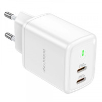 Сетевое зарядное устройство Borofone BN9 Reacher PD35W (2 USB-C) Белый