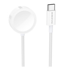 Зарядний пристрій Apple Watch Borofone BQ37 для iWatch / Samsung Type-C. White