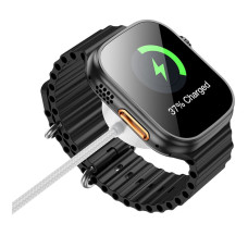 Зарядний пристрій Apple Watch Borofone BQ37 для iWatch / Samsung Type-C. White