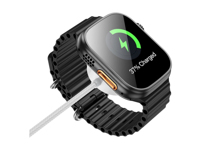 Зарядний пристрій Apple Watch Borofone BQ37 для iWatch / Samsung Type-C. White