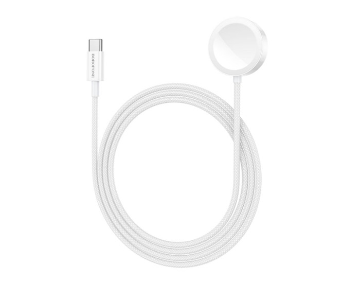 Зарядний пристрій Apple Watch Borofone BQ37 для iWatch / Samsung Type-C. White