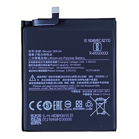 Аккумулятор Xiaomi BN3A Redmi Go, 3000mAh