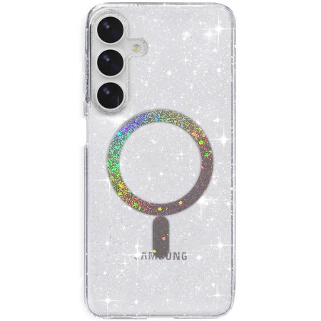 Чехол-силикон Eclipse Sparkle with MagSafe Samsung S24 Plus прозрачный