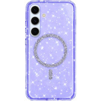 Чехол-силикон Eclipse Sparkle with MagSafe Samsung S24 Plus фиолетовый