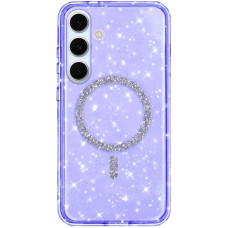 Чехол-силикон Eclipse Sparkle with MagSafe Samsung S24 Plus фиолетовый