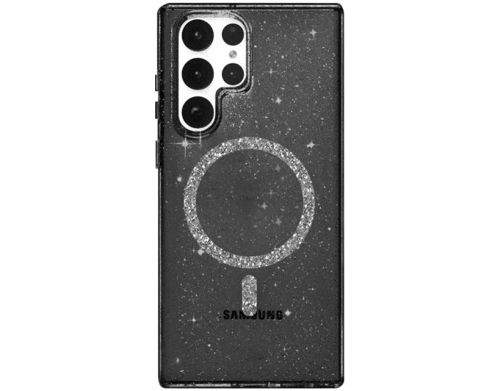 Чехол-силикон Eclipse Sparkle with MagSafe Samsung S24 Ultra черный