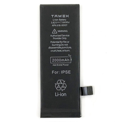 Аккумулятор Tamex iPhone SE, 2000 mAh усиленная емкость