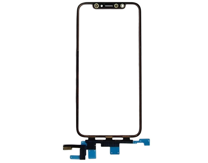 Сенсор Apple iPhone XS, з OCA, з коротким шлейфом, чорний, оригінал Mitsubishi