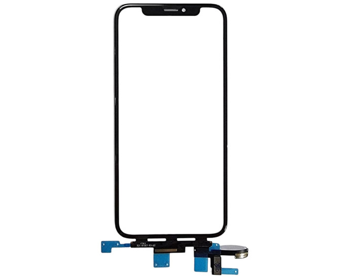 Сенсор Apple iPhone X, з OCA. з коротким шлейфом, чорний. оригінал, Mitsubishi