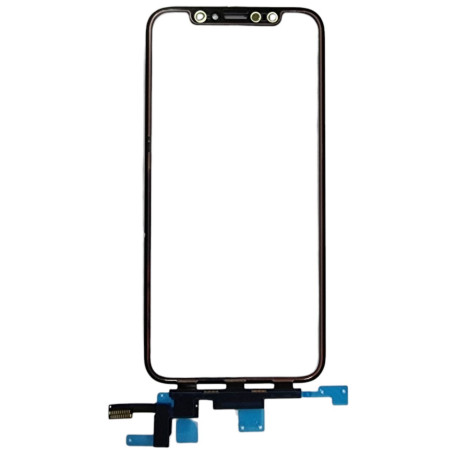 Сенсор Apple iPhone X, с OCA. с коротким шлейфом, черный. оригинал, Mitsubishi