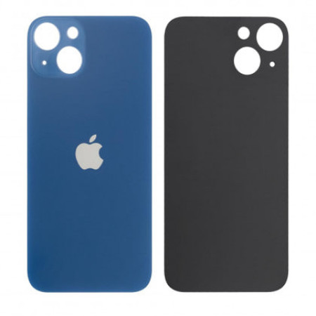 Задняя панель корпуса для iPhone 13, синяя (Big Hole) оригинал