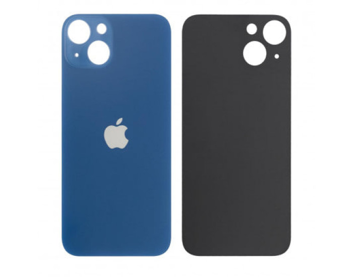 Задня панель корпуси для iPhone 13, синя (Big Hole) оригінал