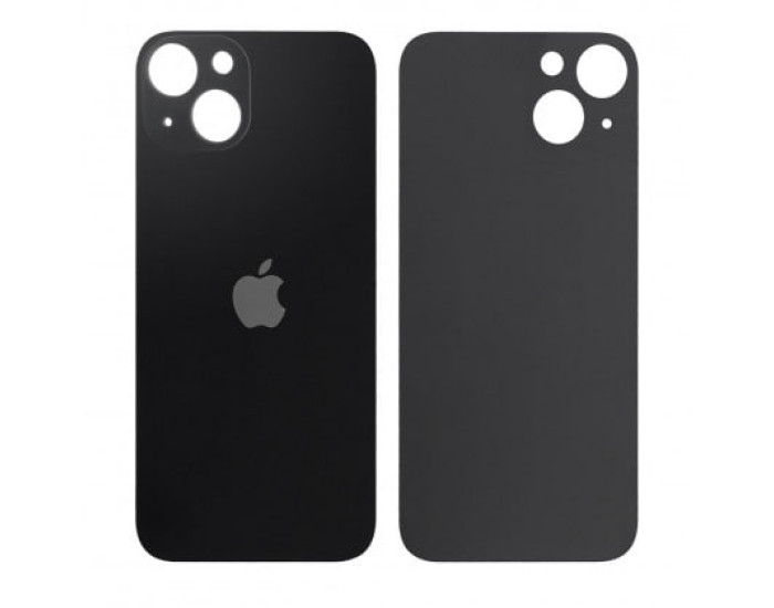 Задня панель корпуси для iPhone 13, Midnight Black (Big Hole) оригінал