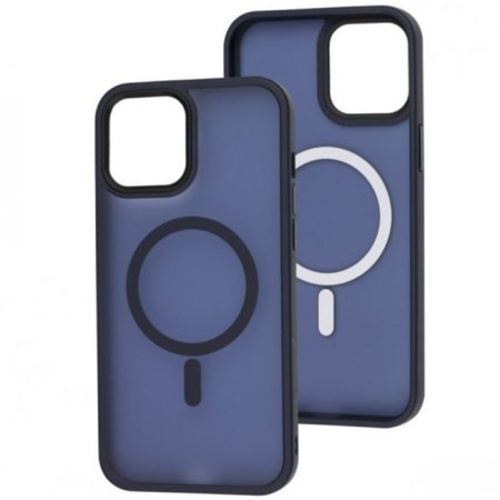 Чехол-силикон Matte Color with Magsafe для iPhone 14 Pro Dark Blue