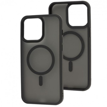 Чехол-силикон Matte Color with Magsafe для iPhone 12 Pro / 12 Black