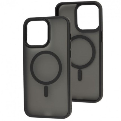 Чехол-силикон Matte Color with Magsafe для iPhone 12 Pro Max Black