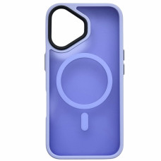 Чехол-силикон Matte Color MagSafe iPhone 16 Plus Сиреневый