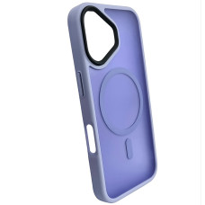 Чехол-силикон Matte Color MagSafe iPhone 16 Plus Сиреневый