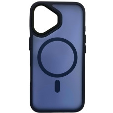 Чехол-силикон Matte Color MagSafe iPhone 16 Plus Dark Blue