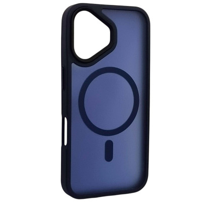 Чехол-силикон Matte Color MagSafe iPhone 16 Plus Dark Blue