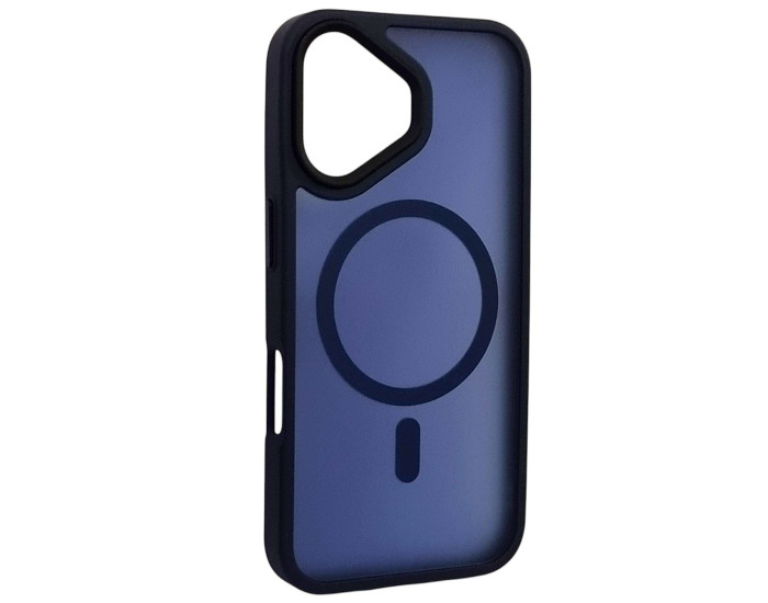 Чехол-силикон Matte Color MagSafe iPhone 16 Plus Dark Blue