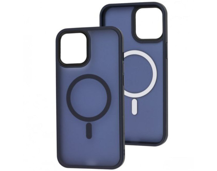 Чехол-силикон Matte Color with Magsafe для iPhone 13 Pro Dark Blue
