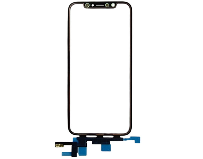 Сенсор Apple iPhone XS, з OCA, з коротким шлейфом, чорний, оригінал