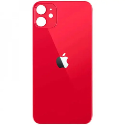 Задняя панель корпуса для iPhone 12, Red (Big Hole) оригинал