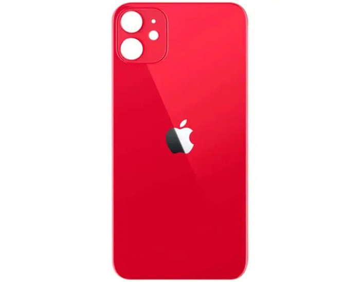 Задня панель корпуси для iPhone 12, червона (Big Hole) оригінал