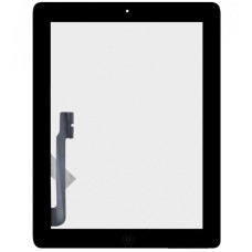Сенсор iPad 3, A1430, черный, полный комплект, High Copy (Класс B)