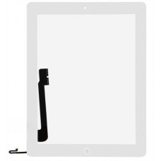 Сенсор iPad 4, белый, полный комплект, High Copy
