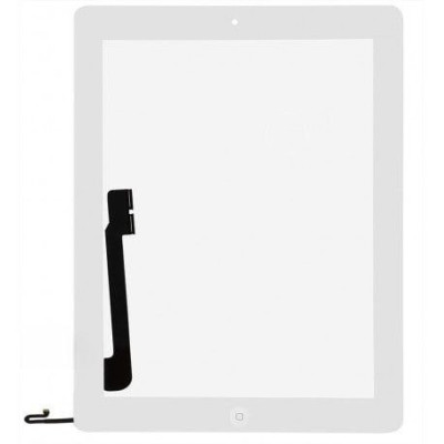 Сенсор iPad 4, білий, повний комплект, High Copy