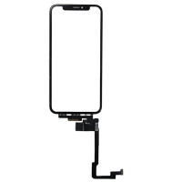 Сенсор Apple iPhone X, с OCA. с длинным шлейфом. черный, оригинал, Mitsubishi