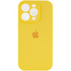 Чехол-силикон оригинал Full Camera Soft Matte iPhone 15 Pro (Yellow / лимонный) (Класс А)