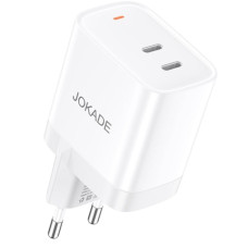 Сетевое зарядное устройство Jokade JB083 RONGNAN (PD30W / 2 USB-C) Белый