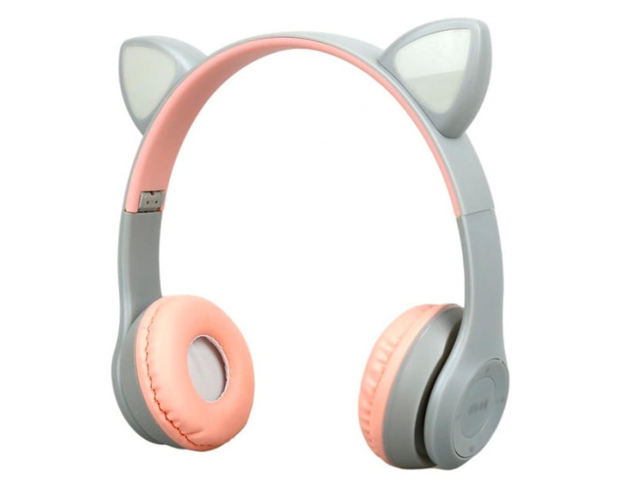 Беспроводные Наушники Bluetooth CATear P47M Led персиковый