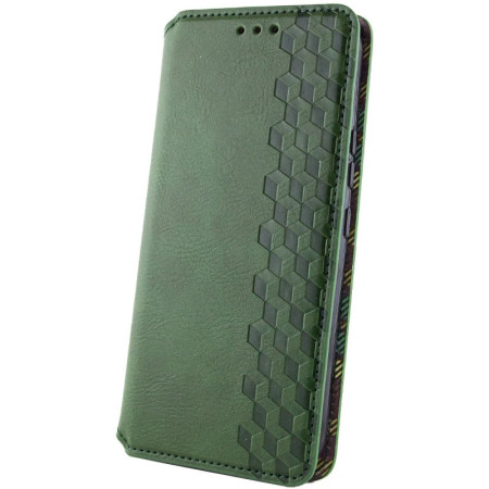 Чехол-книга Getman Cubic Xiaomi Redmi Note 14 4G, зеленый