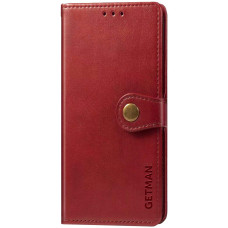 Чехол-книга GETMAN Gallant Xiaomi Redmi Note 9 Pro / Note 9S, красный