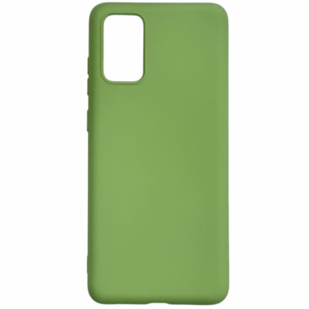 Чехол-силикон Aspor Full Samsung S20 с микрофиброй салатовый