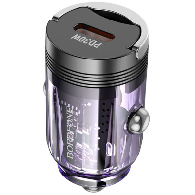 Автомобильное зарядное устройство Borofone (BZ29) Ray Single Port (30W) Фиолетовый