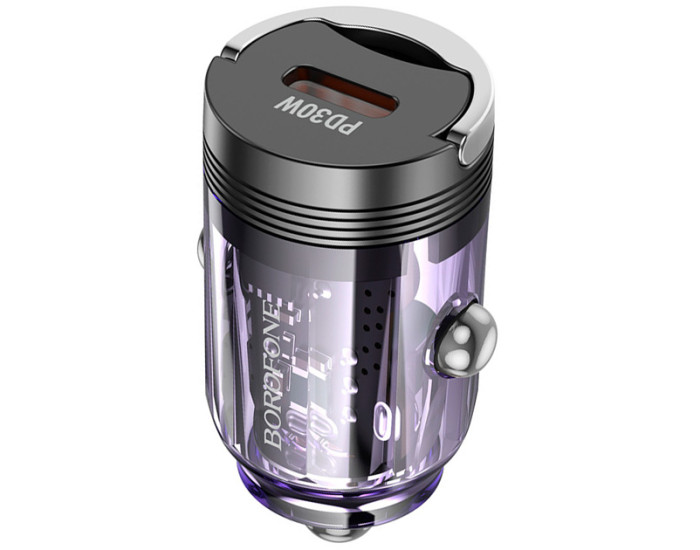 Автомобільне зарядний пристрій Borofone (BZ29) Ray Single Port (30W) фіолетовий