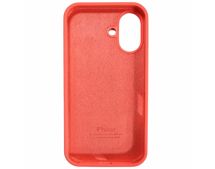 Чехол-силикон оригинал Full Soft Matte iPhone 16 (Коралловый / Coral)