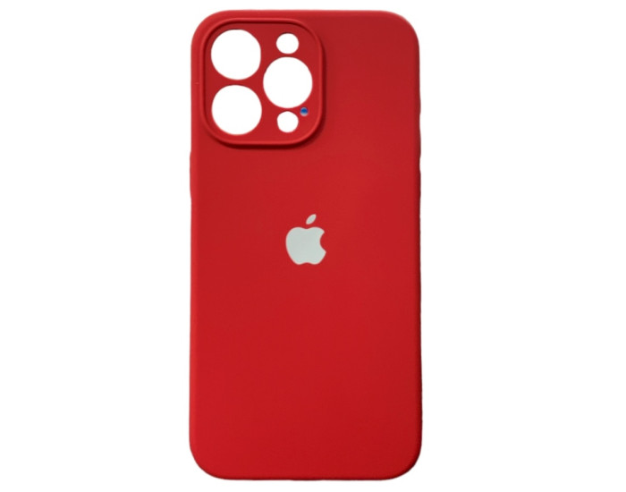 Чехол-силикон оригинал Full Camera Soft Matte iPhone 15 Pro, Rose red