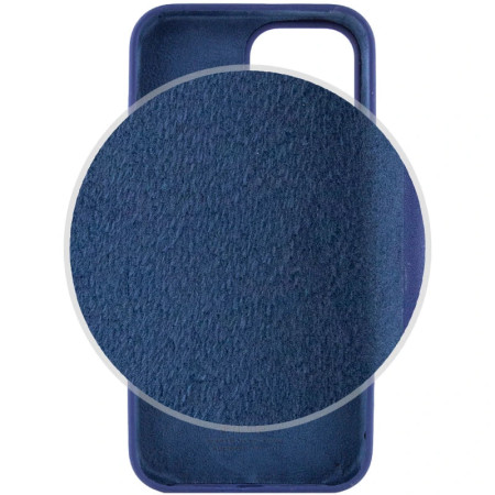 Чехол-силикон оригинал Full Soft Matte iPhone 15 (Синий / Midnigth Blue)