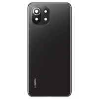 Задняя крышка для Xiaomi Mi 11 Lite 4G/Mi 11 Lite 5G/11 Lite 5G NE со стеклом камеры, черный