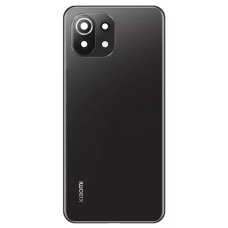Задняя крышка для Xiaomi Mi 11 Lite 4G/Mi 11 Lite 5G/11 Lite 5G NE со стеклом камеры, черный