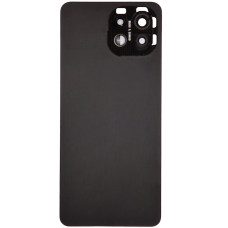 Задня кришка для Xiaomi Mi 11 Lite 4G /Mi 11 Lite 5G /11 Lite 5G NE, чорний з склом камери